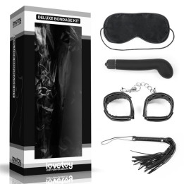Kit Bondage Deluxe con Vibrador Negro de Lovetoy | VibraZon