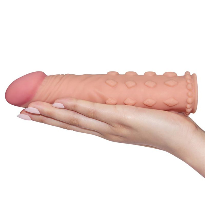 Funda para el Pene Add 2 Pleasure X Tender Natural de Lovetoy | VibraZon