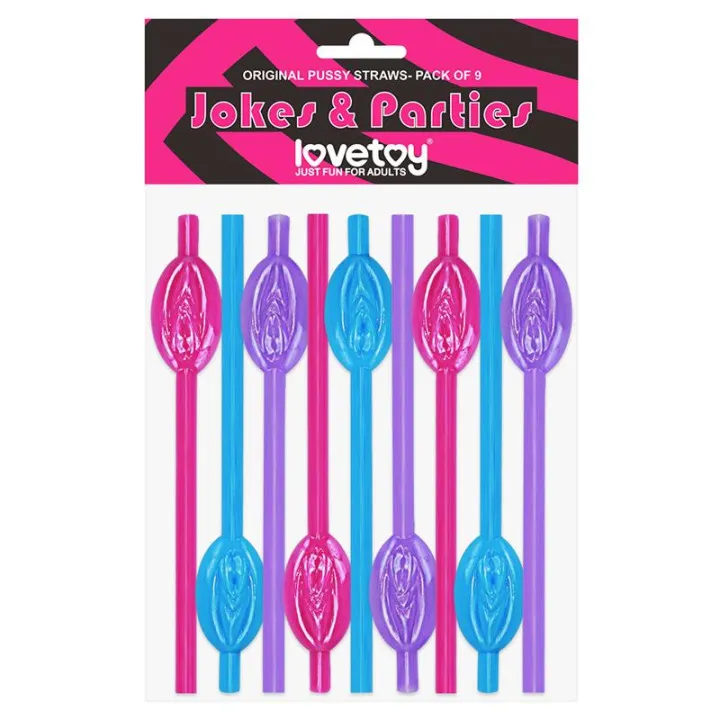 Pajita de Vagina Pack de 9 de Lovetoy