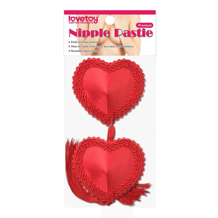 Pezoneras Reutilizables Corazón Rojo de Lovetoy | VibraZon