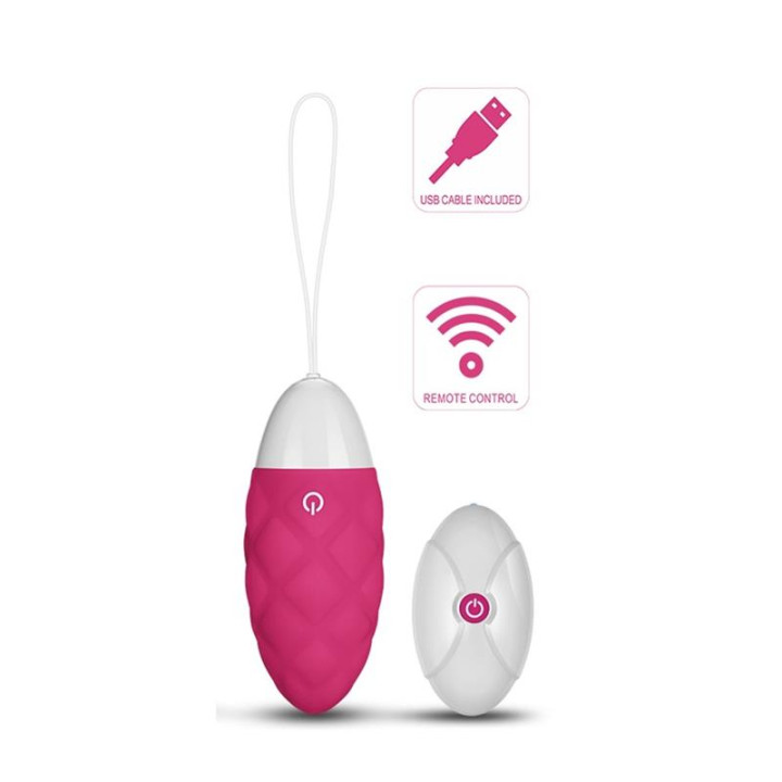 Huevo Vibrador iJoy Control Remoto USB Rosa de Lovetoy | VibraZon