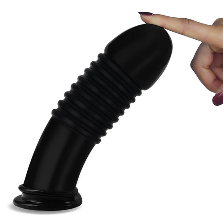 Plug Anal King Sized Anal Bumper 8 Negro de Lovetoy | VibraZon