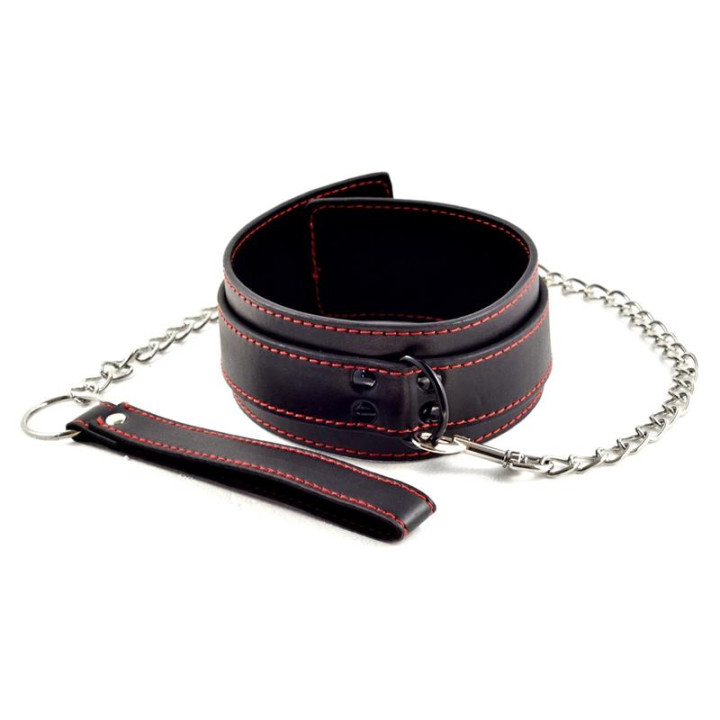 Collar y Correa Bondage Negro de Lovetoy | VibraZon