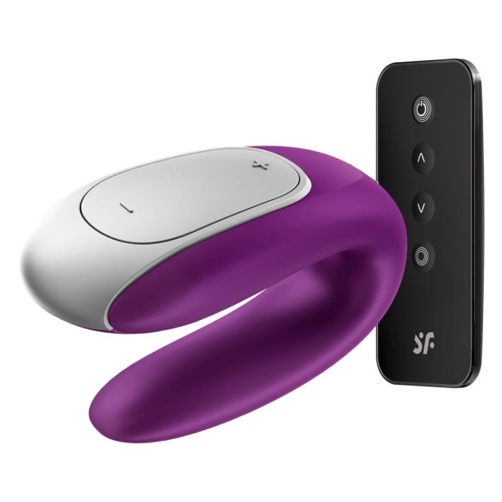 Double Fun Vibrador para Parejas con APP y Control Remoto Violeta de Satisfyer | VibraZon