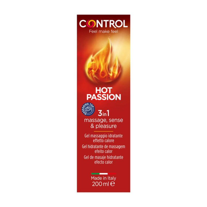 Gel de Masaje Hot Passion 200 ml de Control | VibraZon
