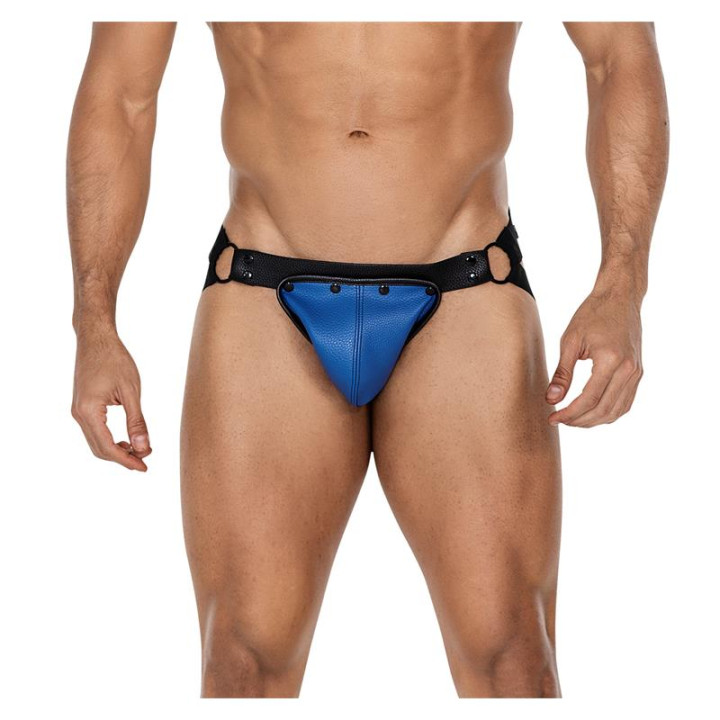 JOCKSTR4P02 Suspensorio Jocksnap Azul de Cut4Men | VibraZon