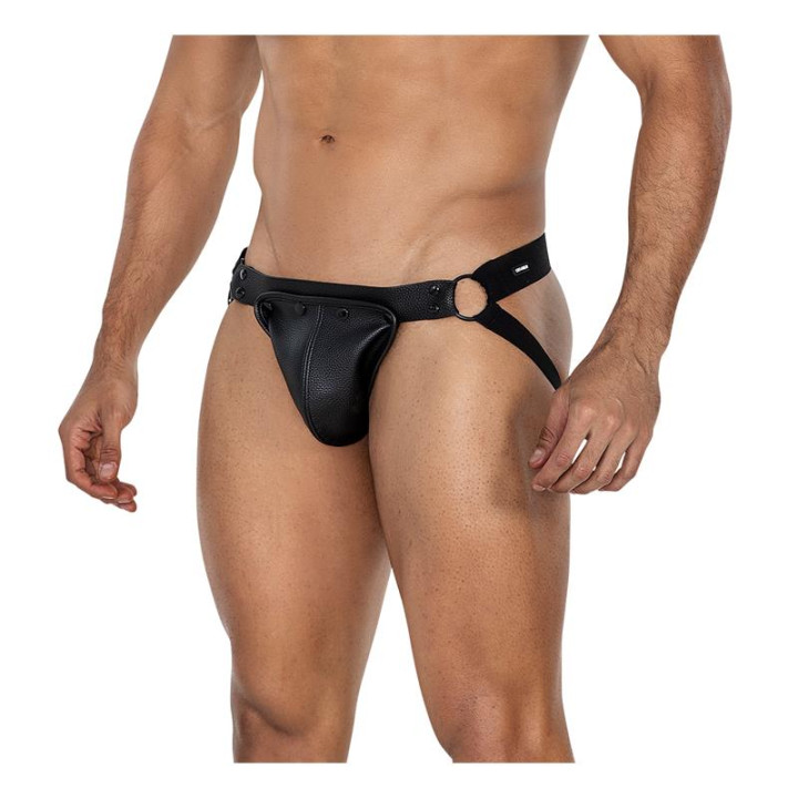 JOCKSTR4P02 Suspensorio Jock snap Negro de Cut4Men | VibraZon