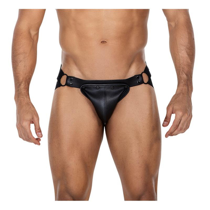 JOCKSTR4P02 Suspensorio Jock snap Negro de Cut4Men | VibraZon