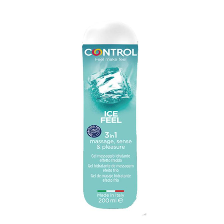 Gel de Masaje Ice Feel 200 ml de Control | VibraZon