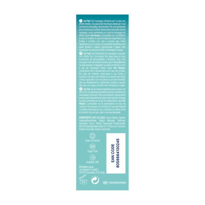 Gel de Masaje Ice Feel 200 ml de Control | VibraZon