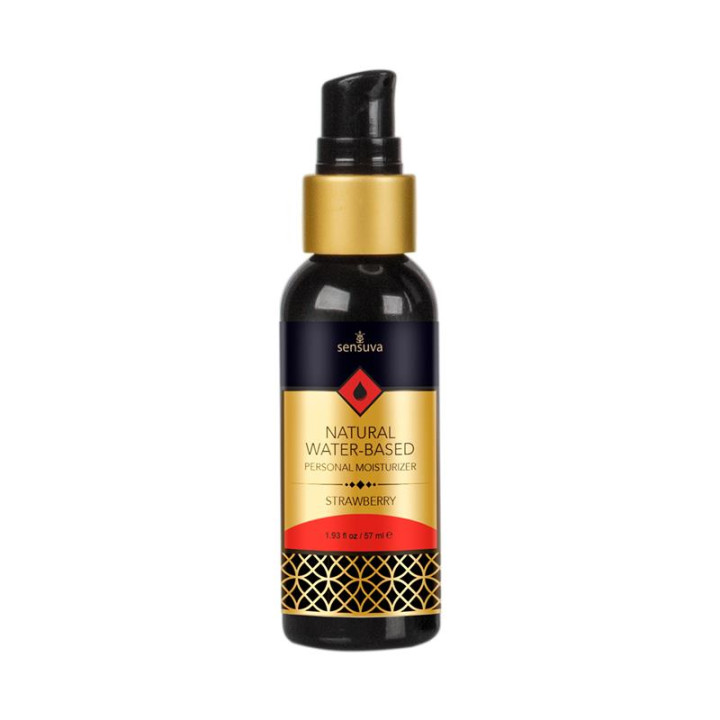 Lubricante Base Agua Aroma Fresa 57 ml de Sensuva | VibraZon