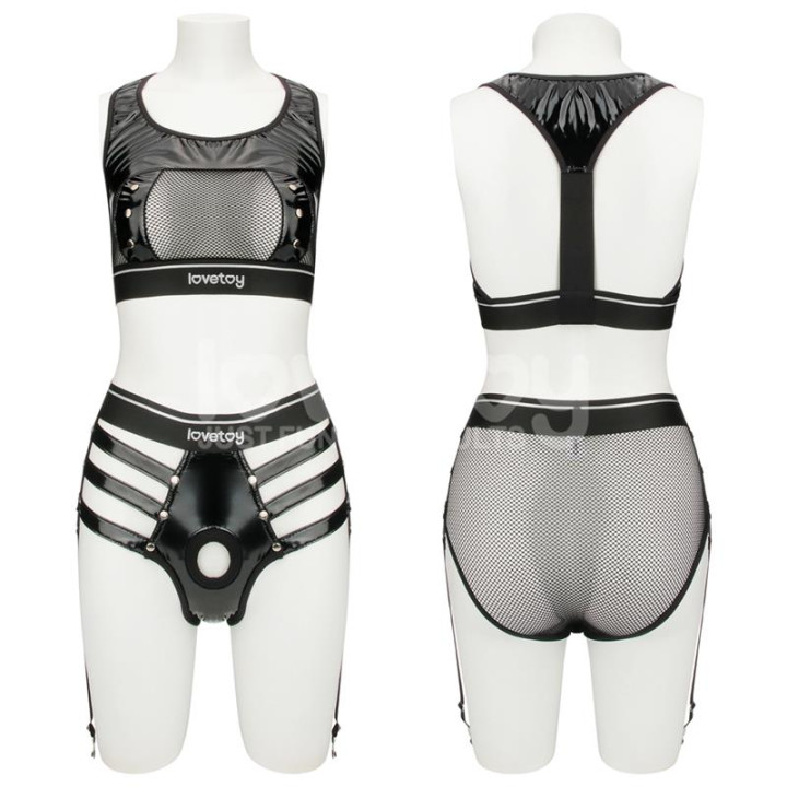 Set de 2 Piezas Rebellion Reign Iconic Harness de Lovetoy | VibraZon