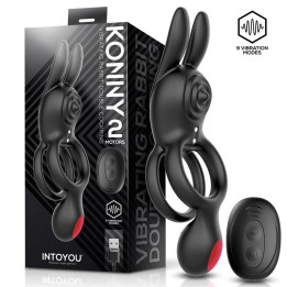 Konny Anillo Vibrador Doble con Conejito y Control Remoto de Intoyou | VibraZon