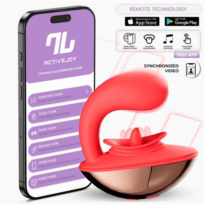 Rondy Estimulador con Vibración y Lengua con APP de Intoyou App Series | VibraZon