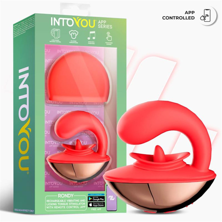 Rondy Estimulador con Vibración y Lengua con APP de Intoyou App Series | VibraZon