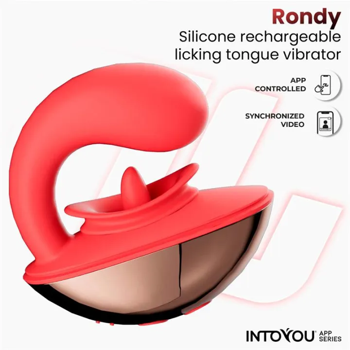 Rondy Estimulador con Vibración y Lengua con APP de Intoyou App Series