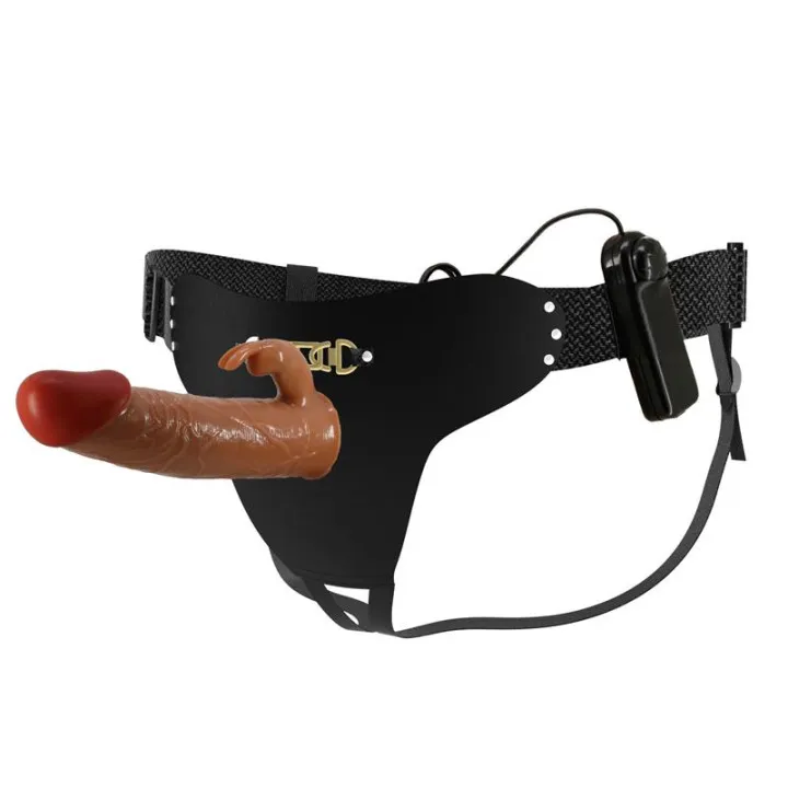 Arnés con Dildo Hueco y Vibración 7.4 Mavion de Prettylove