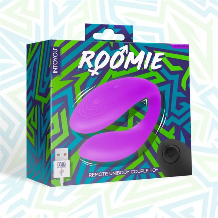 Roomie Vibrador para Parejas Silicona Líquida Unibody Control Remoto USB de Intoyou