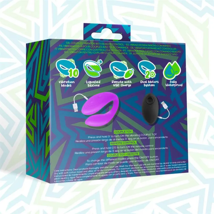 Roomie Vibrador para Parejas Silicona Líquida Unibody Control Remoto USB de Intoyou