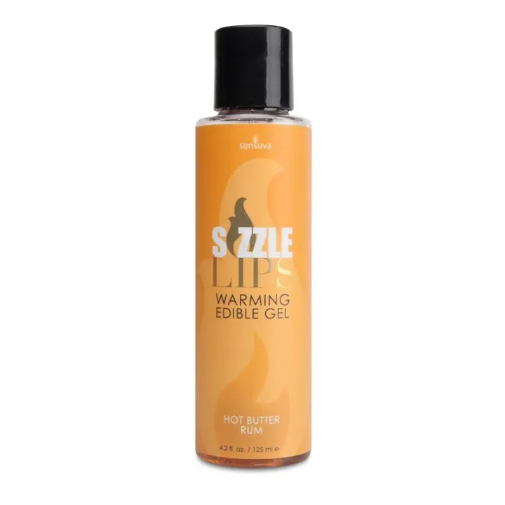 Sizzle Lips Gel Efecto Calor Sabor Butter Rum 125 ml de Sensuva