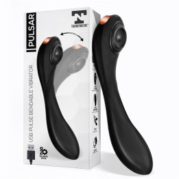 Pulsar Vibrador con Pulsación y Esqueleto Articulado Silicona USB de Tardenoche | VibraZon