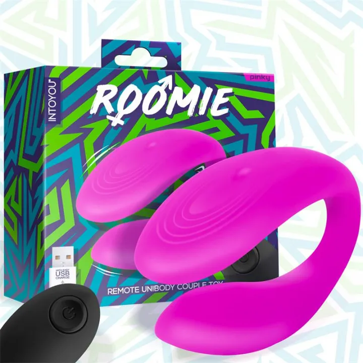 Roomie Vibrador para Parejas Silicona Líquida Unibody Control Remoto USB de Intoyou