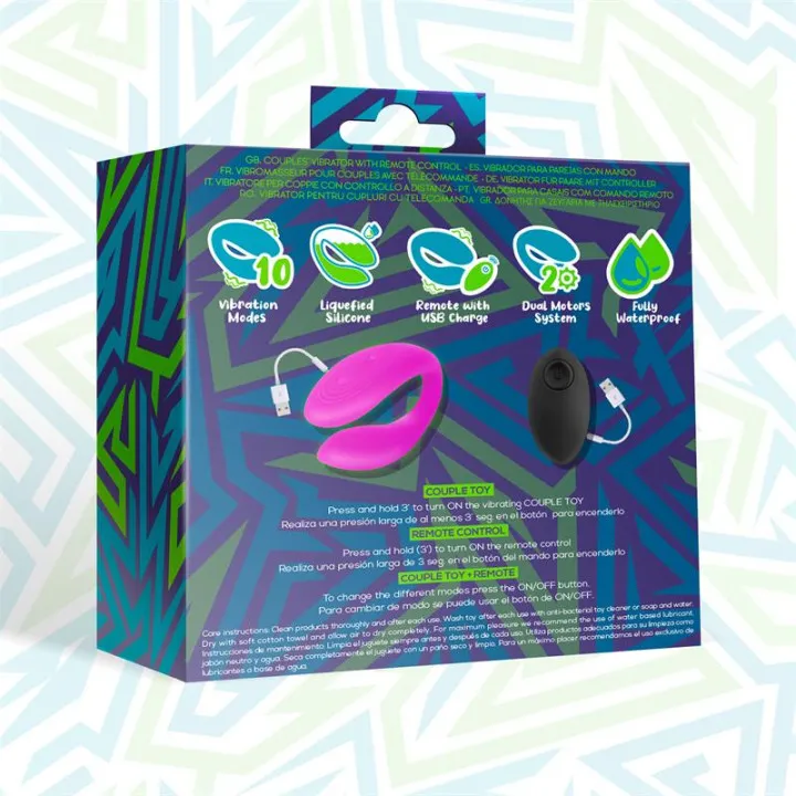 Roomie Vibrador para Parejas Silicona Líquida Unibody Control Remoto USB de Intoyou