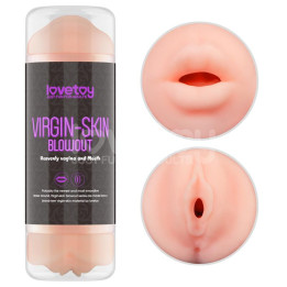 Masturbador Masculino Virgin-skin Vagina y Boca de Lovetoy | VibraZon