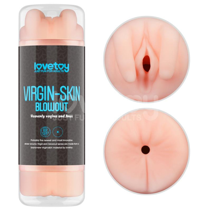 Masturbador Masculino Virgin-skin Vagina y Ano de Lovetoy | VibraZon
