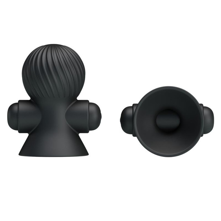 Funda para los Pezones con Vibración Negro de Prettylove | VibraZon
