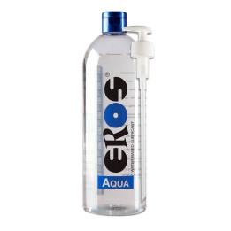 Lubricante Base Agua Aqua Botella dispensador 1000 ml de Eros | VibraZon
