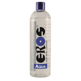 Lubricante Base Agua Aqua Botella 500 ml de Eros | VibraZon