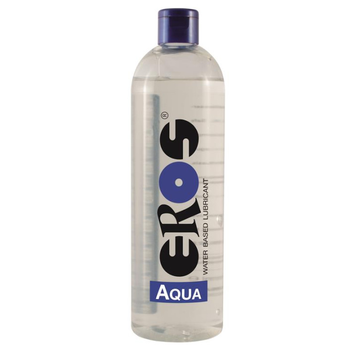 Lubricante Base Agua Aqua Botella 500 ml de Eros | VibraZon