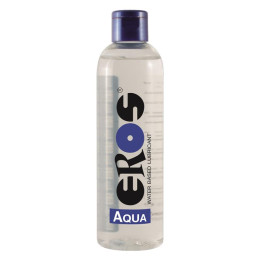 Lubricante Base Agua Aqua Botella 250 ml de Eros | VibraZon
