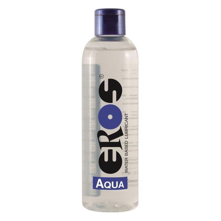 Lubricante Base Agua Aqua Botella 250 ml de Eros | VibraZon