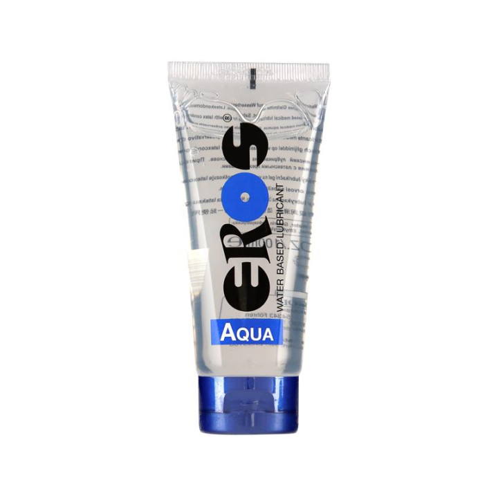 Lubricante Base Agua Aqua Tubo 100 ml de Eros | VibraZon