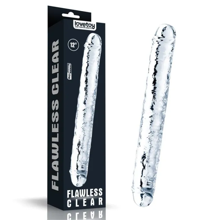Dildo Doble Flawless Clear 12 Transparente de Lovetoy