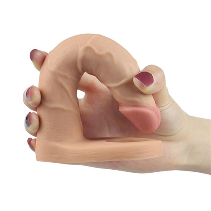 Dildo The Ultra Soft Double 7 Natural de Lovetoy | VibraZon