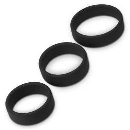 Pack de 3 Anillos para el Pene Power Ring Negro de Lovetoy | VibraZon
