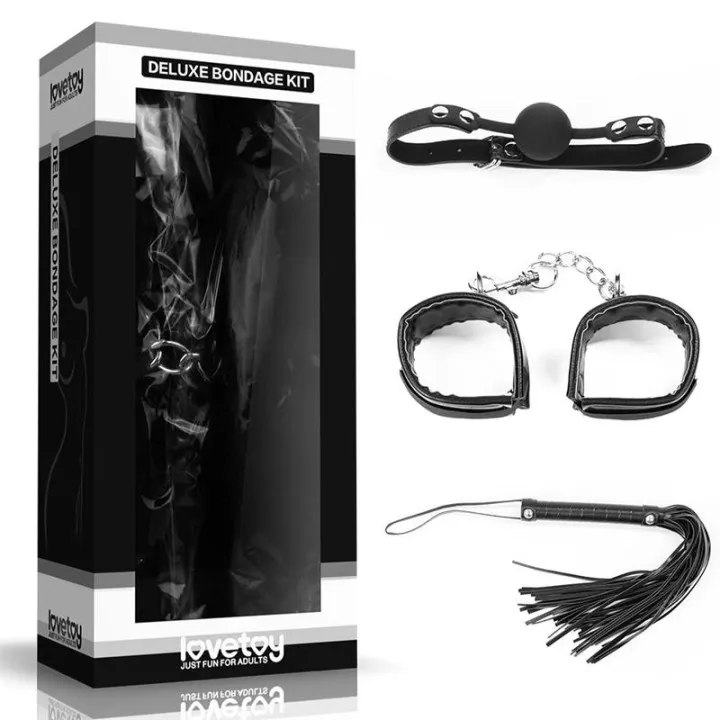 Kit Bondage Deluxe Negro de Lovetoy