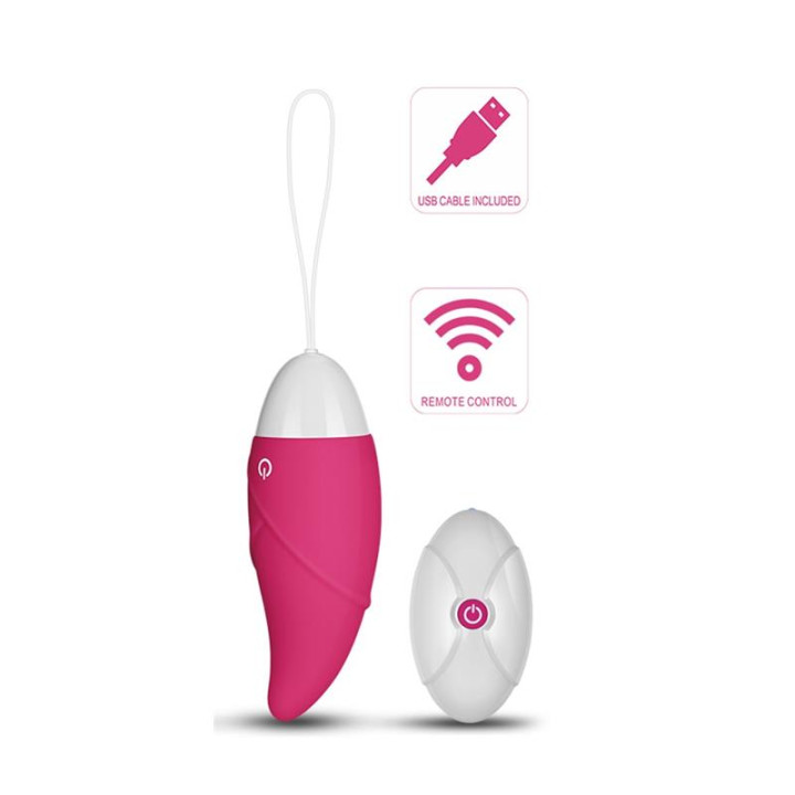 Huevo Vibrador iJoy Control Remoto USB Rosa de Lovetoy | VibraZon