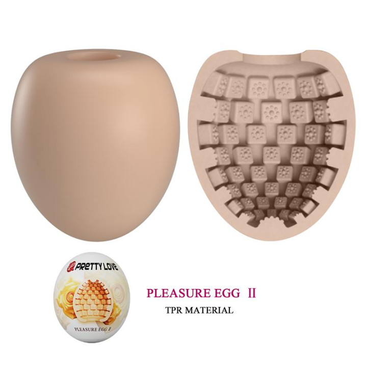 Huevo Masturbador Pleasure Egg II Naranja de Prettylove | VibraZon