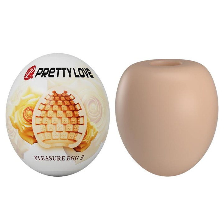 Huevo Masturbador Pleasure Egg II Naranja de Prettylove | VibraZon