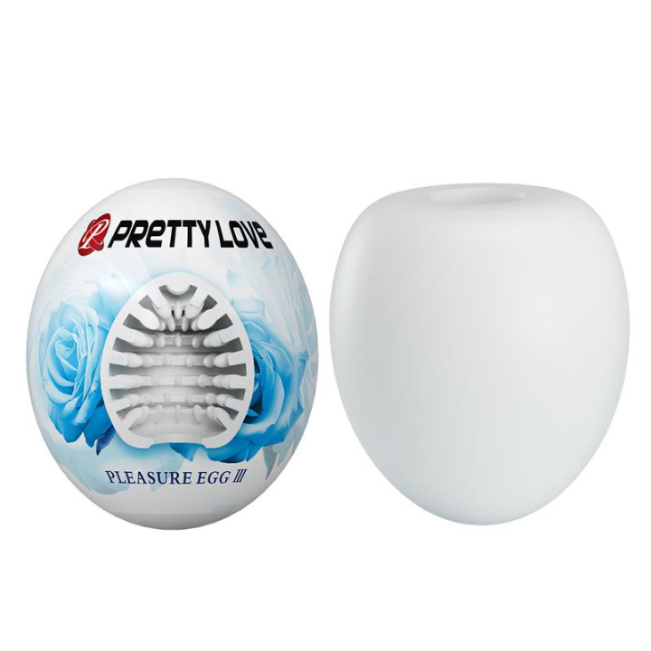 Huevo Masturbador Pleasure Egg III Blanco de Prettylove | VibraZon