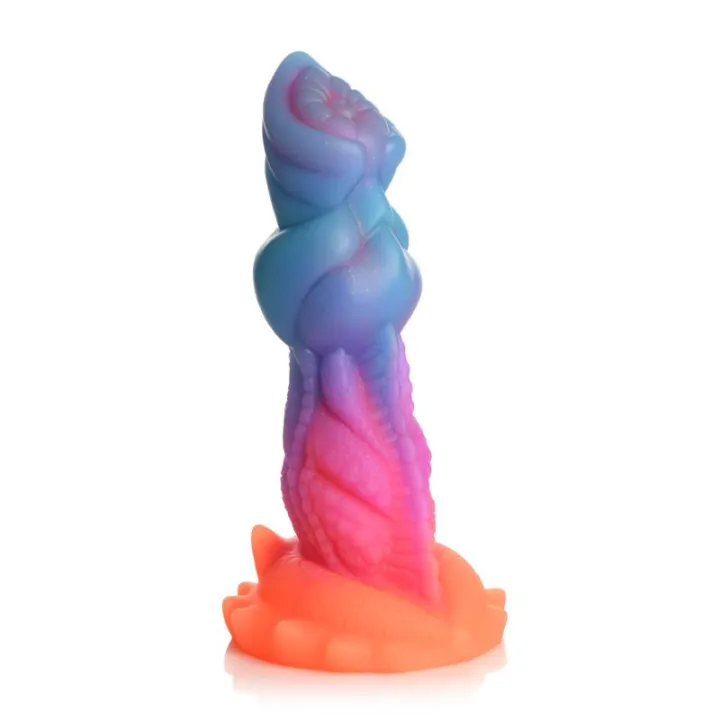 Aqua-Cock Dildo Brilla en la Oscuridad Silicona de Creature Cocks