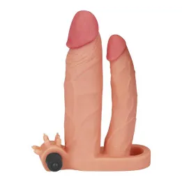 Funda para el Pene Doble con Vibración +1 de Lovetoy