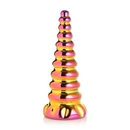 Dildo de Vidro de Borosilicato Twilinght Rainbow de Creature Cocks | VibraZon