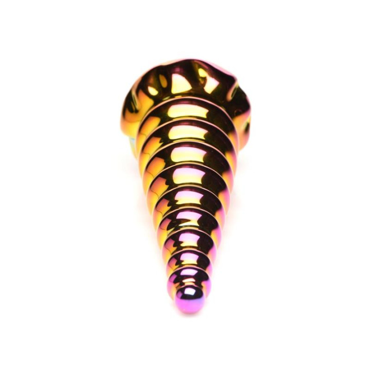 Dildo de Vidro de Borosilicato Twilinght Rainbow de Creature Cocks | VibraZon