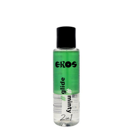 Lubricante 2in1 Glide Minty Base de Silicona 100 ml de Eros | VibraZon