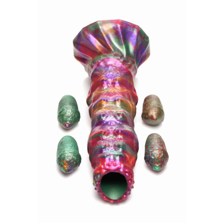 Dildo Ovipositor con 4 Huevos de Silicona 9 de Creature Cocks | VibraZon